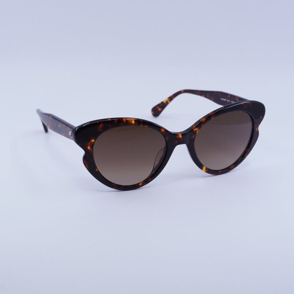 Kate Spade ELINA/G/S 0086 HA Sunglasses Havana Cat Eye Frame, Brown Lenses